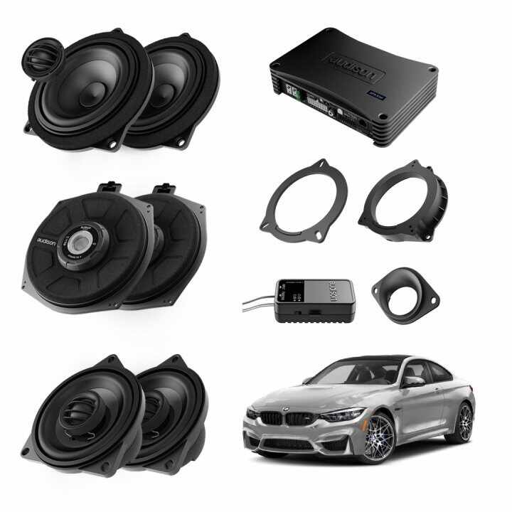 Pachet sistem audio Plug&Play Audison dedicat BMW K4E X4M A4E + DSP 520W