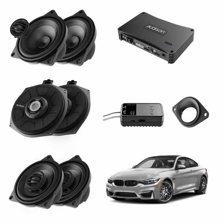 Pachet sistem audio Plug&Play Audison dedicat BMW K4M X4M + DSP 520W