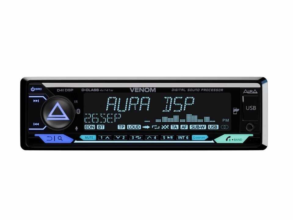 Player auto Aura VENOM-D41DSP, 1 DIN, 4x141W