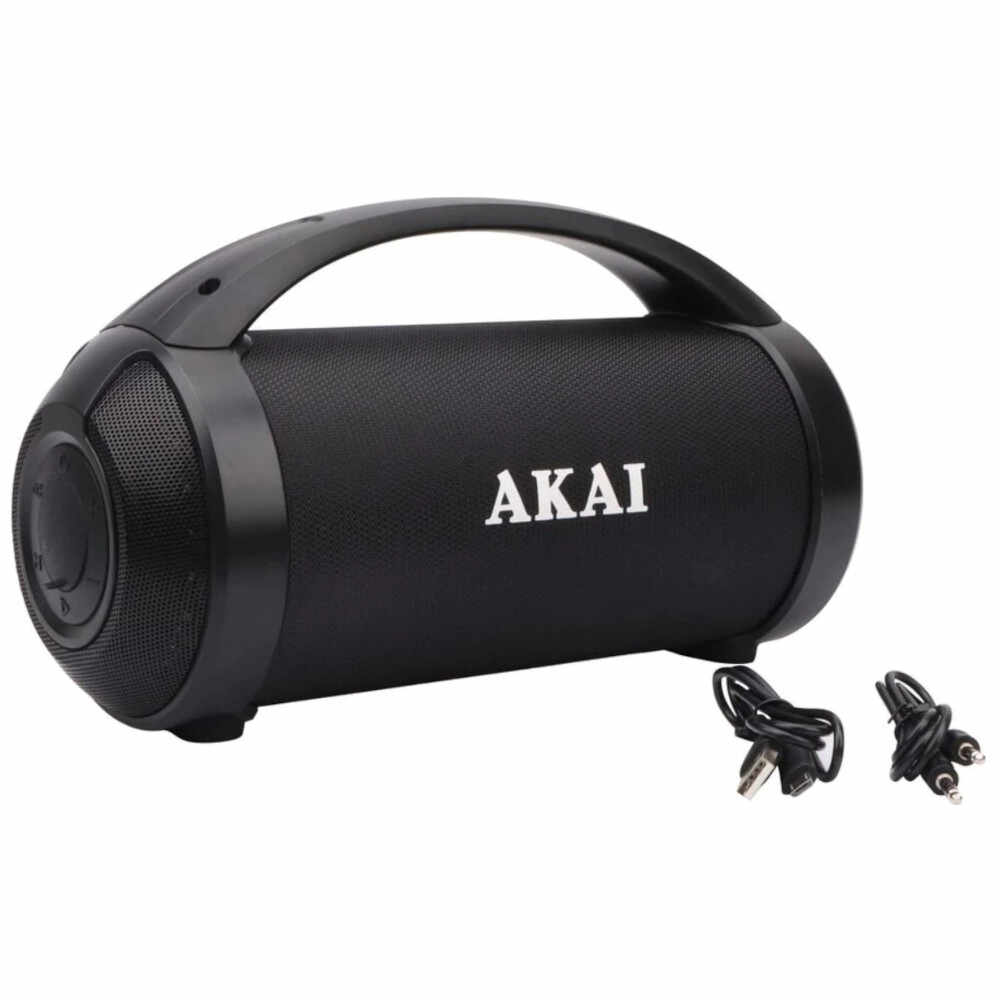 Boxa portabila AKAI ABTS-21H, Bluetooth 5.0, 6.5W, Radio FM, USB, Negru