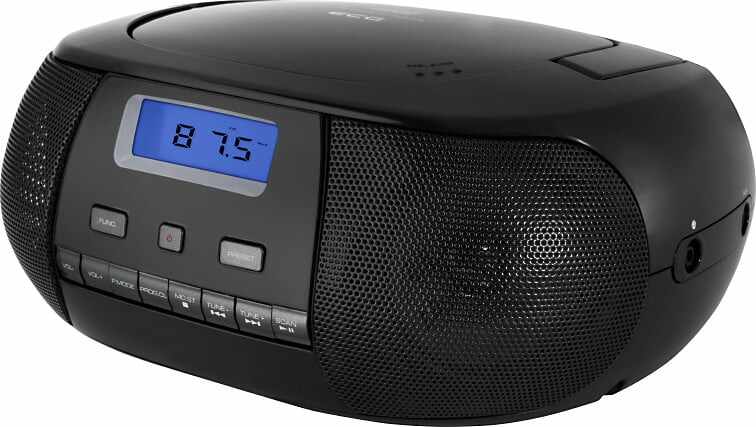 Radio CD Player ECG CDR 500 negru, tuner FM cu memorie 20 de posturi